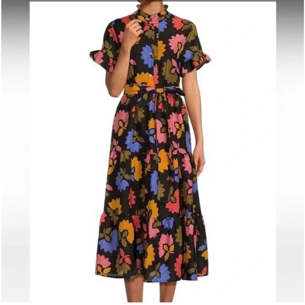 j. marie floral midi dress